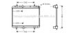 AVA QUALITY COOLING PE2330 Radiator, engine cooling